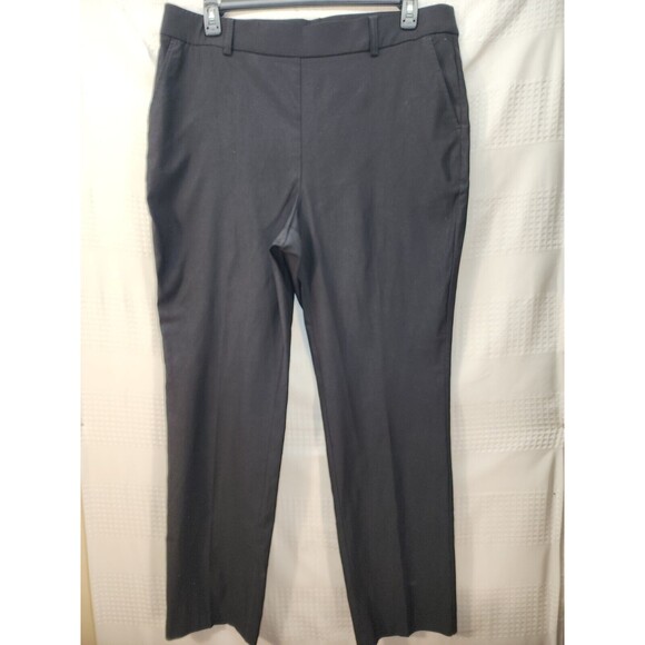 Rafaella Stretch Slim Pull-On Pants  Women's Sz 18 Black Solid Chino Stretch - Picture 1 of 11